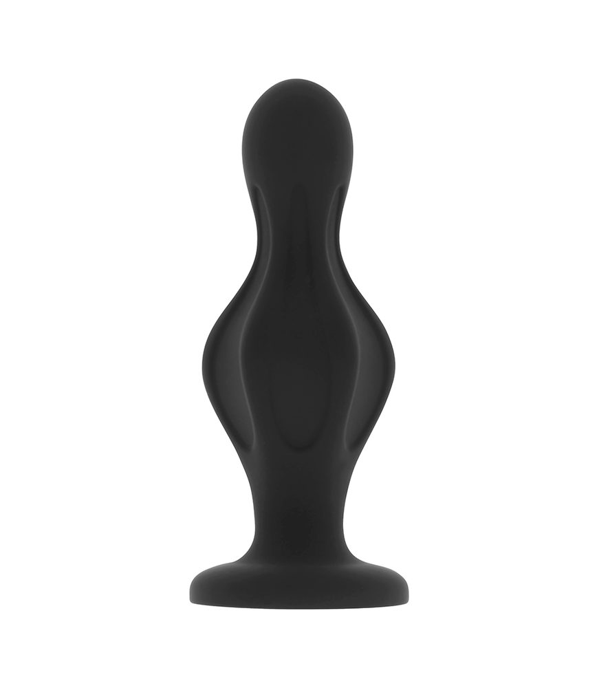 Plug Anal Classique en Silicone Bouchon à Bout 12 cm Noir - Ohmama Anal