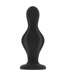 Plug Anal Classique en Silicone Bouchon à Bout 12 cm Noir - Ohmama Anal