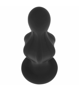 Plug Anal Classique en Silicone Bouchon à Bout 12 cm Noir - Ohmama Anal