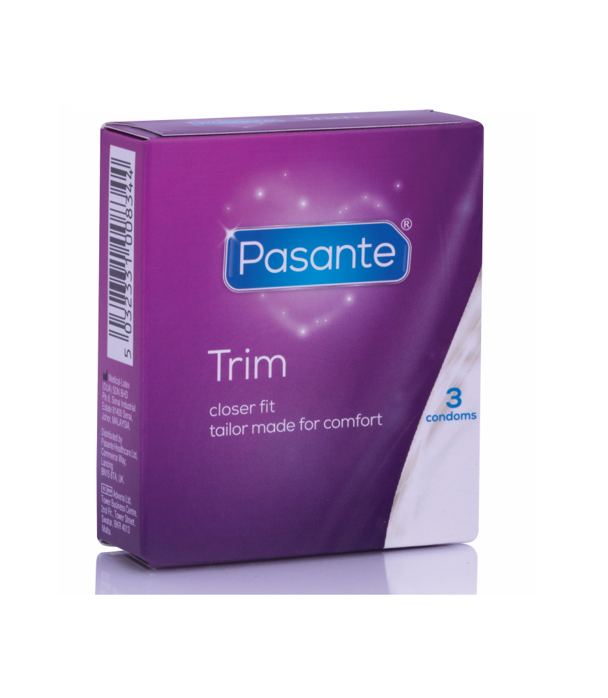 PASANTE PRESERVATIVOS TRIM MÁS DELGADO  3 UNIDADES