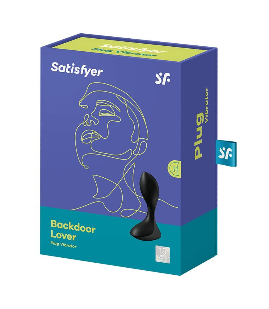 BOUCHON VIBRANT SATISFYER BACKDOOR LOVER - NOIR