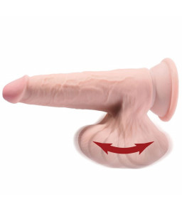 Gode Ventouse 3D 20,3 cm avec Balles Chair - King Cock Plus