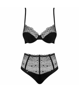 Ensemble soutien-gorge et culotte taille haute élégante XXL - Obsessive