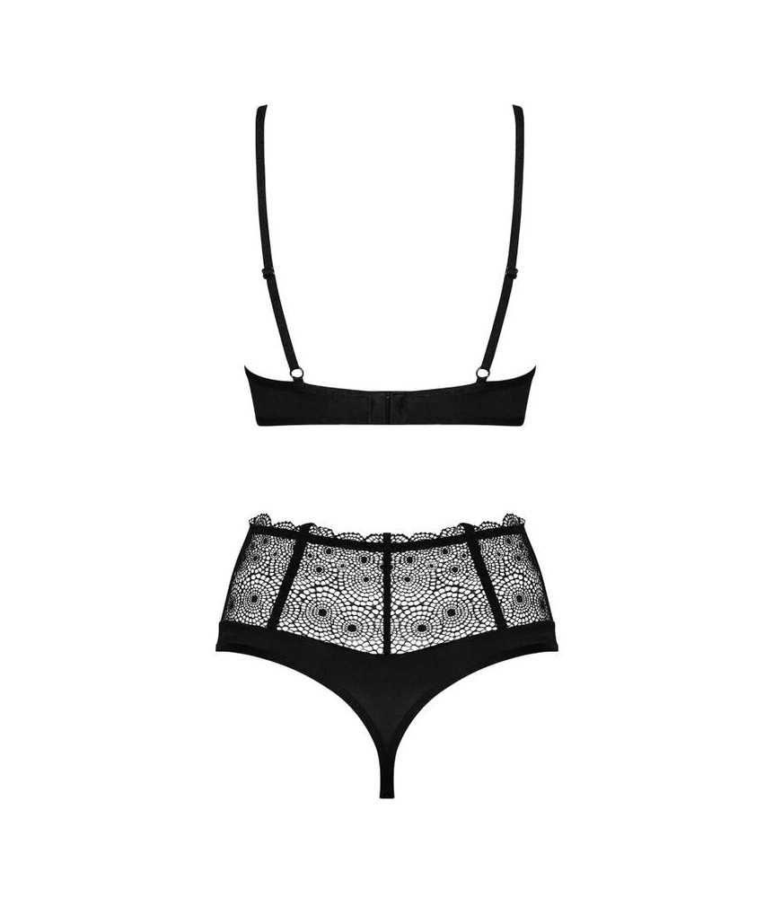 Ensemble soutien-gorge et culotte taille haute élégante XXL - Obsessive