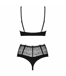 Ensemble soutien-gorge et culotte taille haute élégante XXL - Obsessive