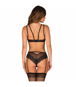 Lingerie érotique en maille à culotte porte-jarretelles Allastia L/XL - Obsessive