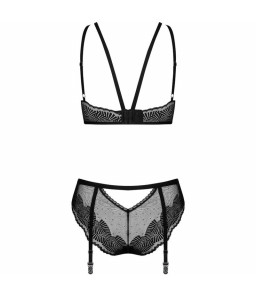 Lingerie érotique en maille à culotte porte-jarretelles Allastia L/XL - Obsessive