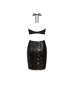 Robe élégante scintillante avec soutien-gorge en bandeau XS/S - Obsessive