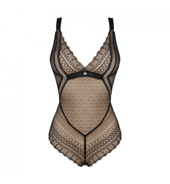 Body coquin noir Estiqua XS/S - Obsessive