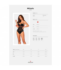 Body décolleté Milladis XS/S- Obsessive