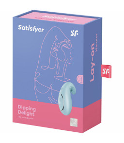 VIBRATEUR LAY-ON SATISFYER DIPPING DELIGHT - BLEU