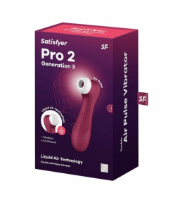 SATISFYER PRO 2 GENERATION 3 TECHNOLOGIE A AIR LIQUIDE - VIN ROUGE