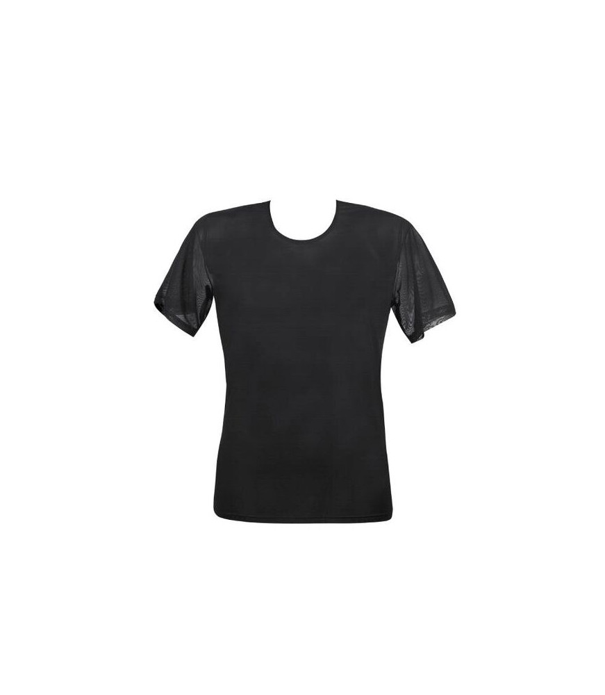 T-shirt sensuel noir Pétrole taille S - Anais