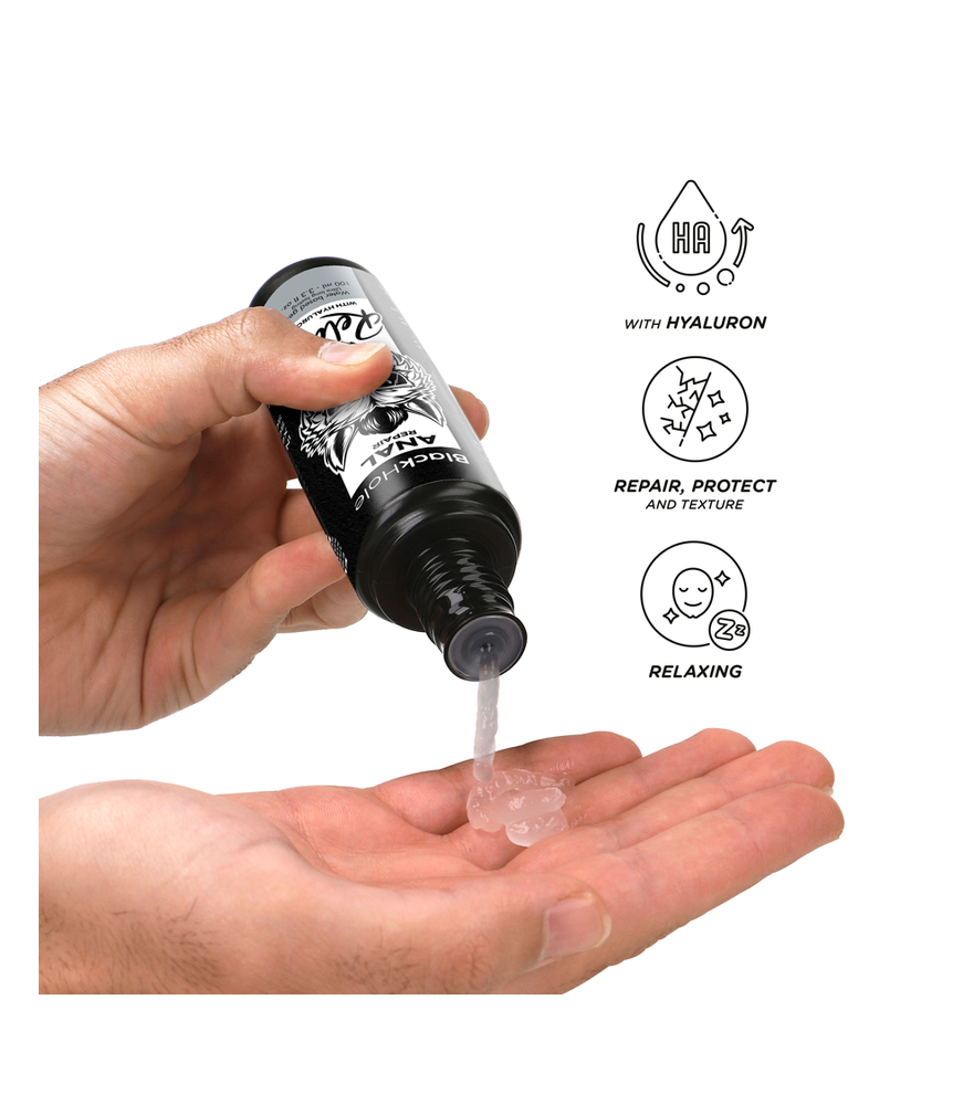 BLACK HOLE - RÉPARATION ANAL À BASE D''EAU RELAX AVEC HYALURON 100 ML