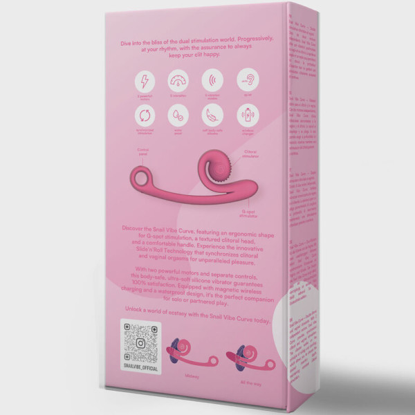 VIBRATEUR SNAIL VIBE CURVE ROSE