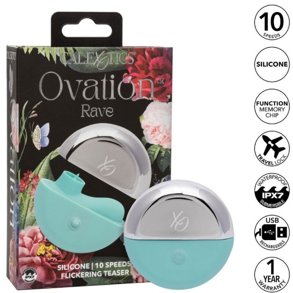 CALIFORNIA EXOTICS - OVATION STIMULATEUR RAVE VERT AQUA