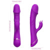 ARMONY - GODE VIBRATEUR LAPIN SILICONE VIOLET