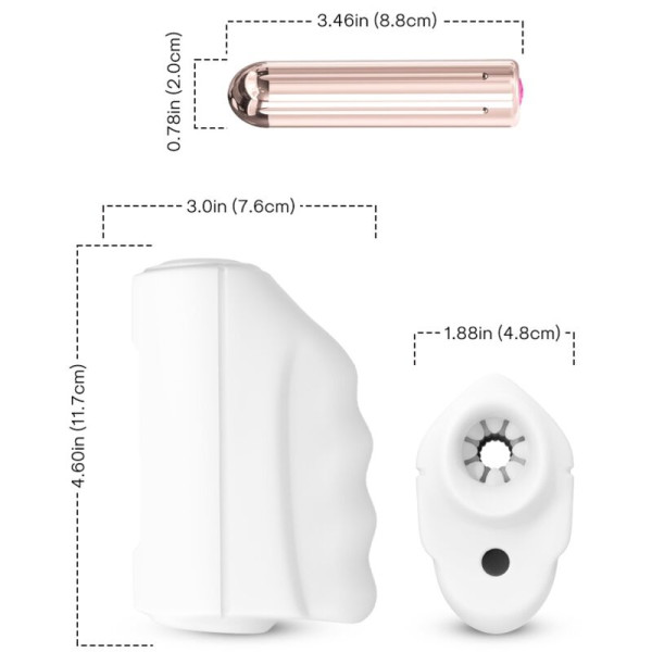 ARMONY - MASTER MASTURBATEUR  VIBRATEUR BLANC