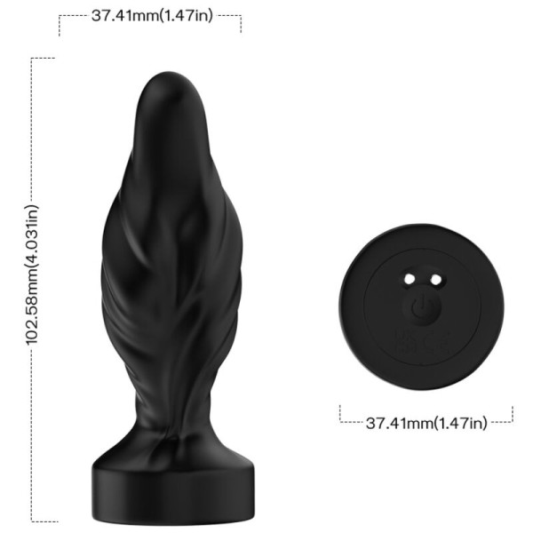 ARMONY - VIBRATEUR  PLUG ANAL TÉLÉCOMMANDE NOIR