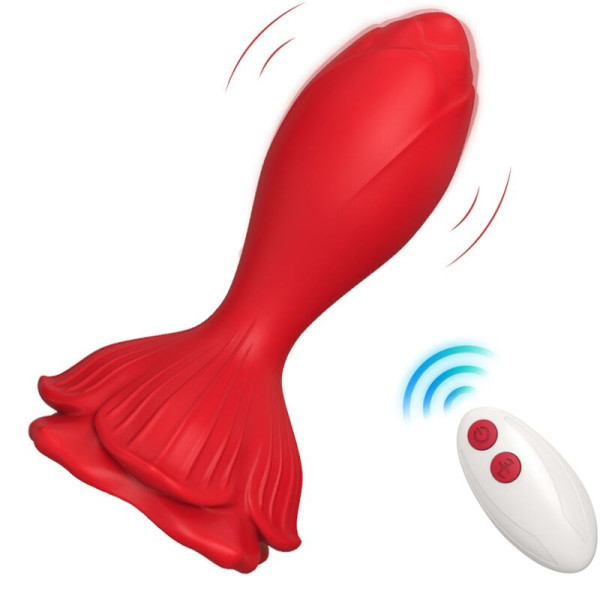 ARMONY - VIBRATEUR ROSE  PLUG ANAL PETITE TÉLÉCOMMANDE ROUGE