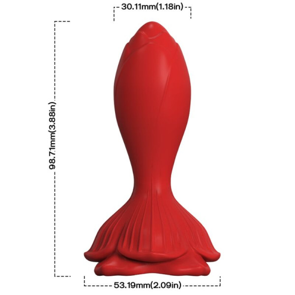 ARMONY - VIBRATEUR ROSE  PLUG ANAL PETITE TÉLÉCOMMANDE ROUGE