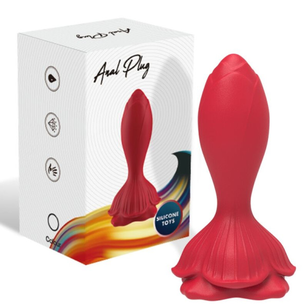 ARMONY - VIBRATEUR ROSE  PLUG ANAL PETITE TÉLÉCOMMANDE ROUGE