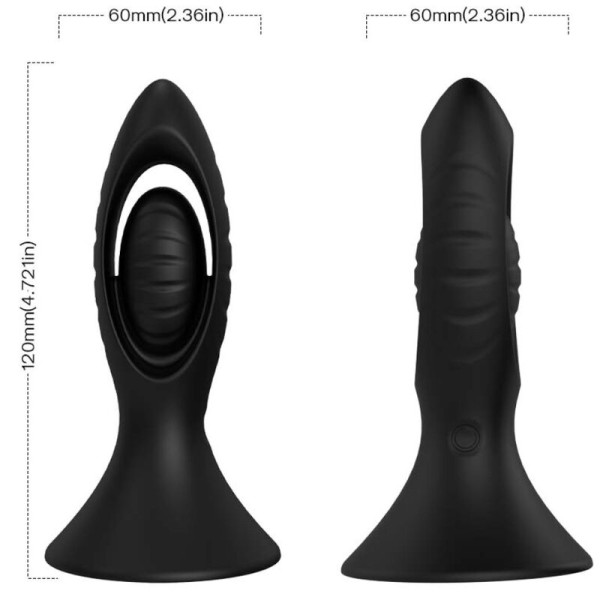 ARMONY - VIBRATEUR  PLUG ANAL SILICONE NOIR