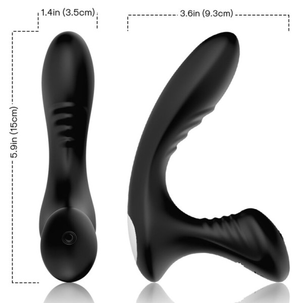 ARMONY - STORM VIBRATEUR ANAL PROSTATE  PLUG TÉLÉCOMMANDE NOIR