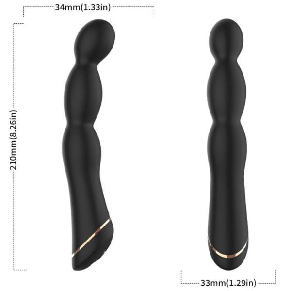 ARMONY - VIBRATEUR BAMBU RÉGLABLE NOIR