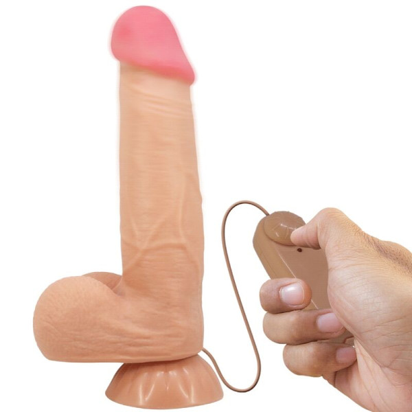 PRETTY LOVE - SÉRIE SLIDING SKIN GODE RÉALISTE AVEC VENTOUSE SLIDING SKIN FLESH 21,8 CM