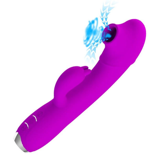 PRETTY LOVE - VIBRATEUR SUCKER RECHARGEABLE REGINA VIOLET