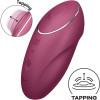 SATISFYER - TAP  CLIMAX 1 VIBRATEUR LAY-ON ROUGE