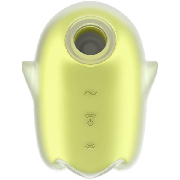 SATISFYER - GLOWING GHOST AIR PULSE  VIBRATEUR JAUNE