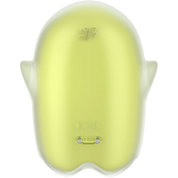 SATISFYER - GLOWING GHOST AIR PULSE  VIBRATEUR JAUNE