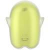 SATISFYER - GLOWING GHOST AIR PULSE  VIBRATEUR JAUNE