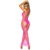 LEG AVENUE - ROBE LONGUE FILET FUCHSIA TAILLE UNIQUE