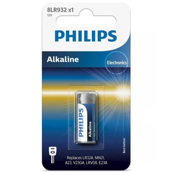 PHILIPS - PILE ALCALINE 12V LR23A MN21 8LR932 BLISTER*1