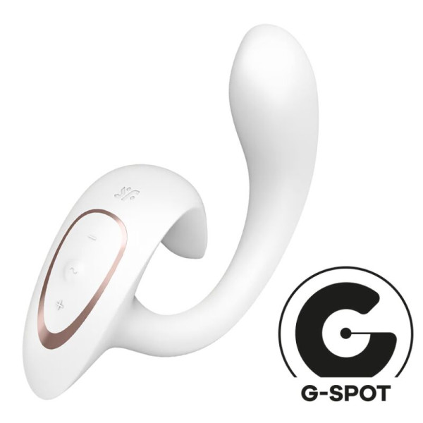 SATISFYER - G FOR GODDESS 1 VIBRATEUR LAPIN BLANC