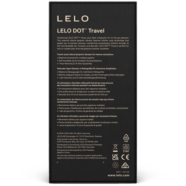 LELO - STIMULATEUR DE CLITORIS DOT TRAVEL ROSE