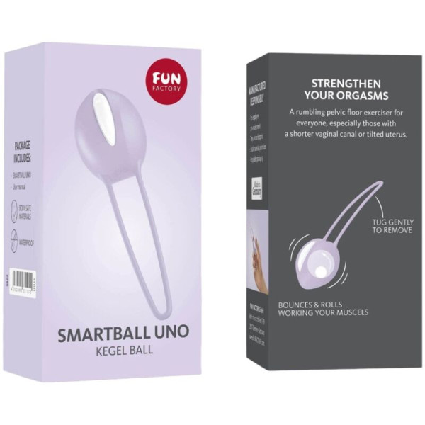 FUN FACTORY - SMARTBALL UNO PELVIC BALL BLANC / VIOLET PASTEL