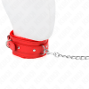 KINK - COLLIER AVEC LAISSE 65 CM AVEC RESTRICTIONS ROUGE 36-42 CM X 5,5 CM