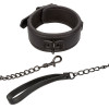 CALEXOTICS - NOCTURNAL COLLIER ET LAISSE EN CUIR RÉGLABLE NOIR