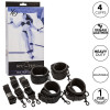 CALEXOTICS - NOCTURNAL CEINTURE DE LIT RÉGLABLE EN CUIR NOIR