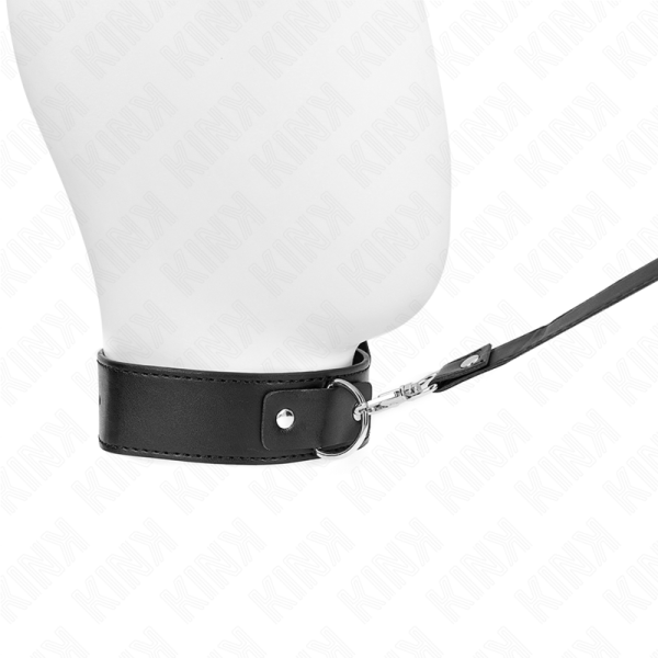 KINK - COLLIER AVEC CEINTURE 116 CM BRACELET NOIR AJUSTABLE 32-50 CM X 8 CM