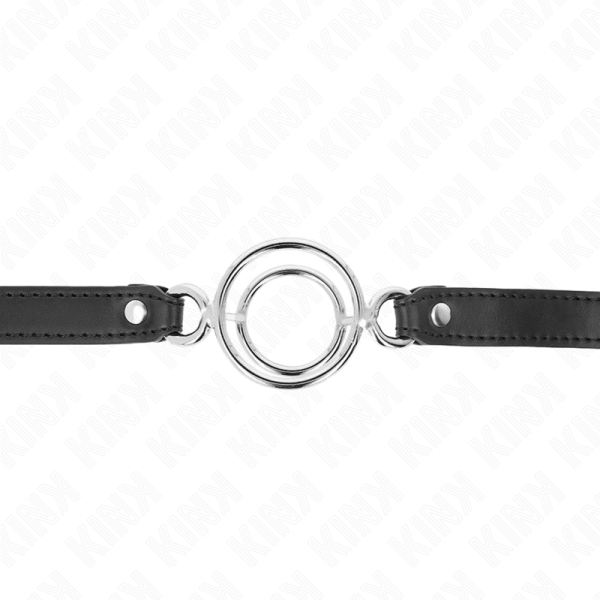 KINK - GAG AVEC PLUSIEURS O-RINGS 5 CM NOIR 63 X 2,5 CM