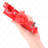 KINK - BÂTON RESPIRANT 4 CM AVEC DOUBLE RIVET MODÈLE 1 ROUGE 62,5 x 2,5 CM RÉGLABLE 42-58 CM