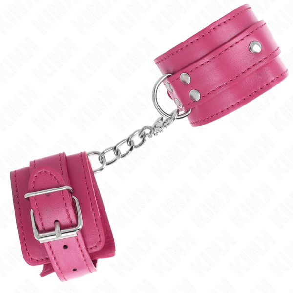 KINK - 3 APPAREILS-POIGNETS AJUSTABLES ROSE 17,5-25 CM X 6 CM