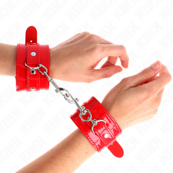 KINK - MANCHETTES BRILLANTES ROUGE AJUSTABLES 23-33 CM