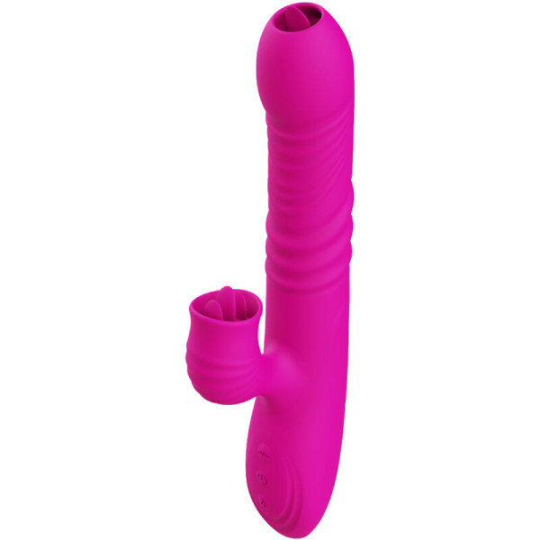 ARMONY - VIBRATEUR MULTIFONCTION DOUBLE LANGUE FANNY EFFET CHALEUR FUCHSIA