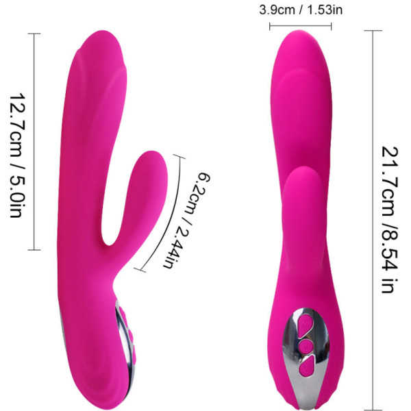 ARMONY - VIBRATEUR  STIMULATEUR FLEXIBLE  EFFET CHALEUR FUCHSIA